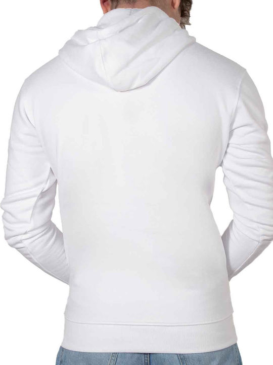 Sweatshirt with Hood White