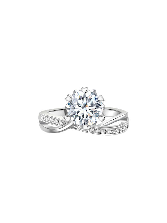 Brizzling Einzelstein aus Silber mit Diamant