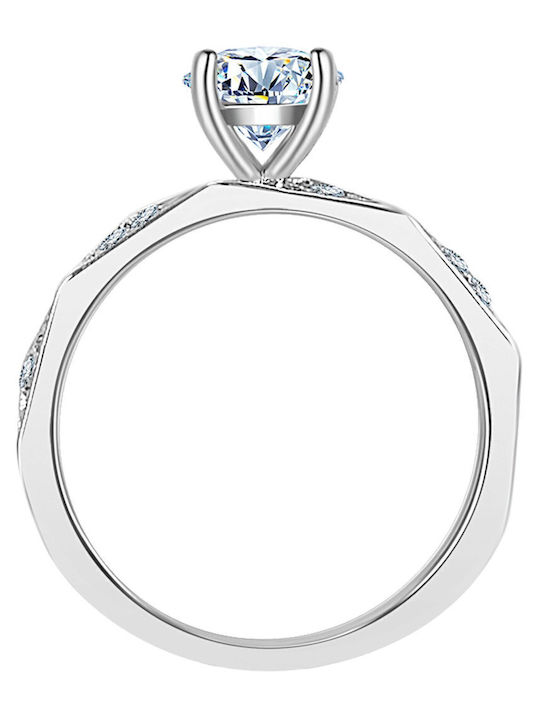 Brizzling Einzelstein aus Silber mit Diamant