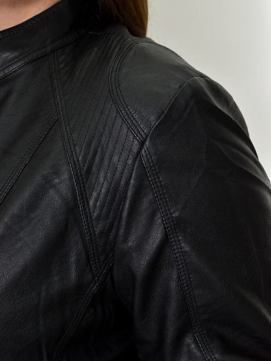 Γυναικείο Biker Jacket Μαύρο