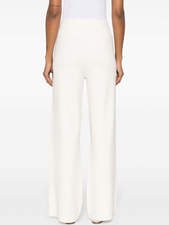 Twinset Women's High-waisted Fabric Trousers in Palazzo Fit