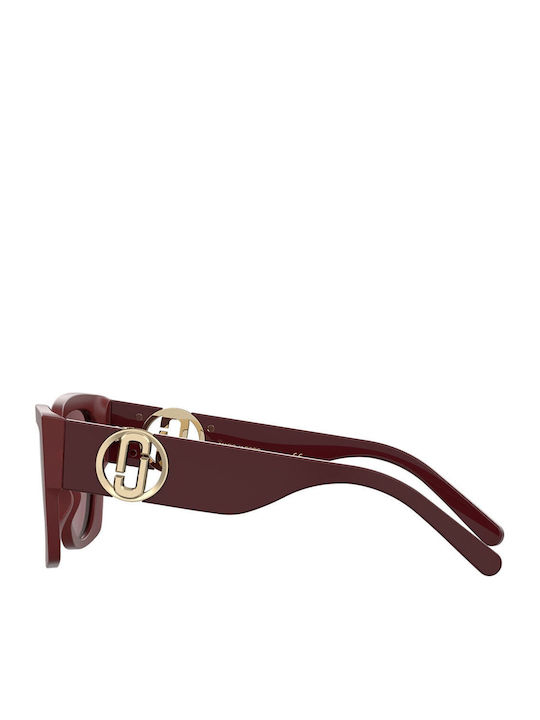 Marc Jacobs Women's Sunglasses with Burgundy Plastic Frame and Red Lens MARC 687/S C9A