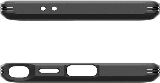 Spigen Tough Armor Задна корица Пластмаса / Силикон 2мм Черен (Galaxy S24 Ultra)