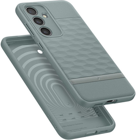 Spigen Parallax Umschlag Rückseite Kunststoff Grün (Galaxy S24+)