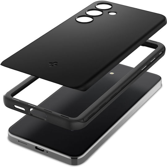 Spigen Thin Fit Umschlag Rückseite Kunststoff 1.55mm Schwarz (Galaxy S24)