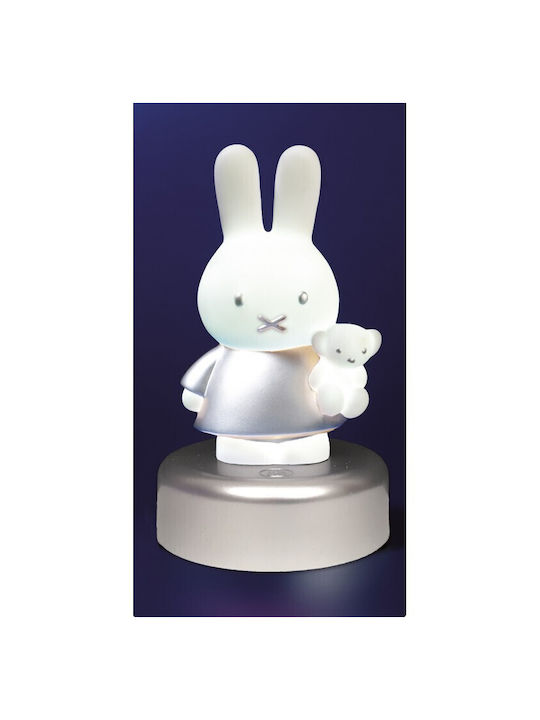 Miffy Led Παιδικό Διακοσμητικό Φωτιστικό Αφής Ασημί 16εκ.