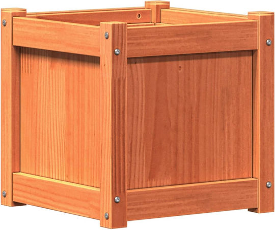 vidaXL Set 2 Planters Wooden Brown