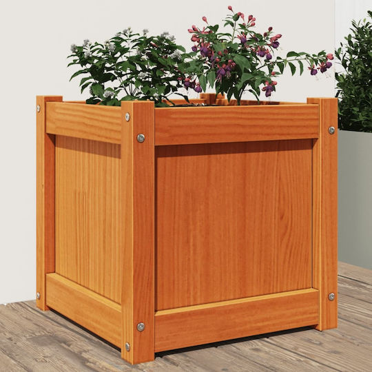 vidaXL Ζαρντινιέρα Ξύλινη Καφέ 40x40x40εκ.