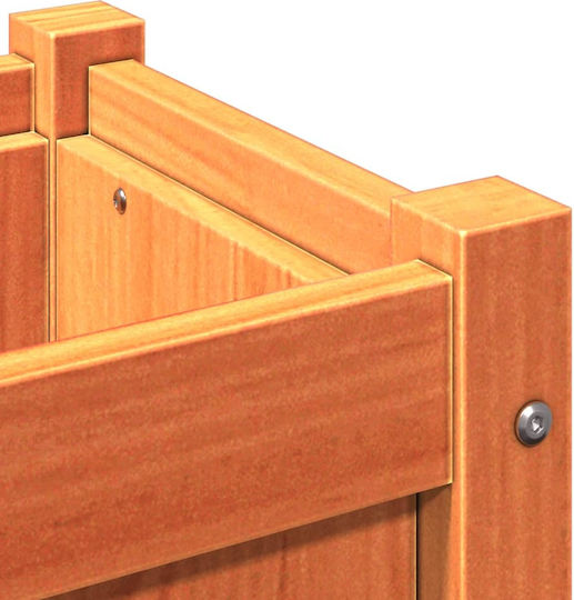 vidaXL Set 2 Planters Wooden Brown