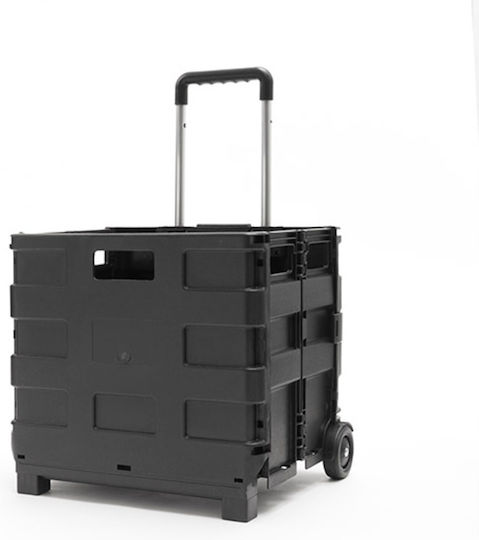 Shopping Trolley Black 38x30x36cm
