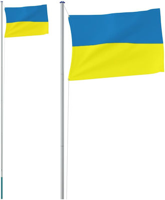 Polyester Flag of Ukraine with Stake