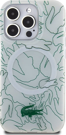 Lacoste Double Layer Repeat Magsafe Back Cover Πλαστικό Λευκό (iPhone 15 Pro)