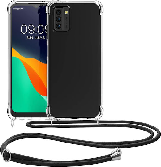 KWmobile Umschlag Rückseite Silikon mit Band Transparent (Nokia G22)