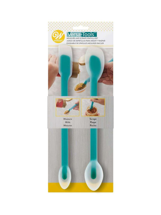 Wilton Σετ Εργαλείων Ζαχαροπλαστικής Σπάτουλα & Κουτάλι από Σιλικόνη 2τμχ Wilton Σετ Εργαλείων Ζαχαροπλαστικής Σπάτουλα & Κουτάλι από Σιλικόνη 2τμχ