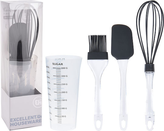 Excellent Houseware Σετ Εργαλείων Ζαχαροπλαστικής από Σιλικόνη 4τμχ