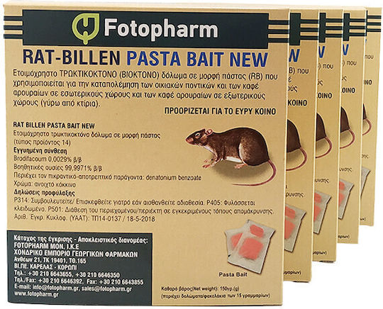 Fotopharm Rodenticide in Paste Form Rat-Billen 0.15kg