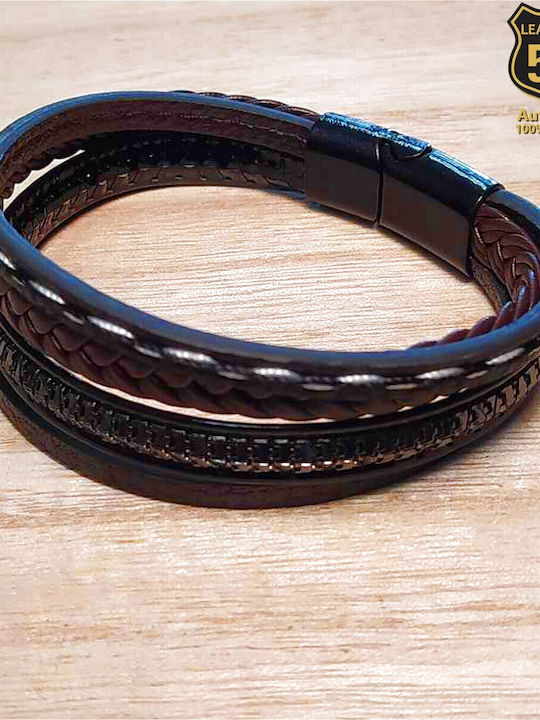 Leather 55 Men's Bracelet made of Leather