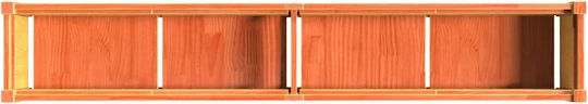 vidaXL Set 2 Planters Wooden Brown