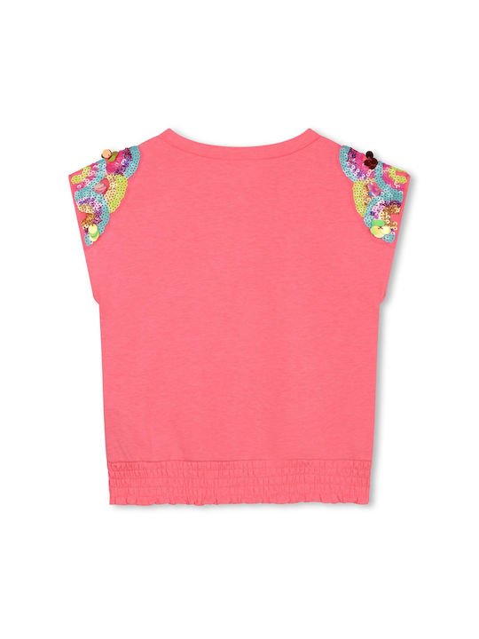 Billieblush Kids Blouse Short Sleeve Pink