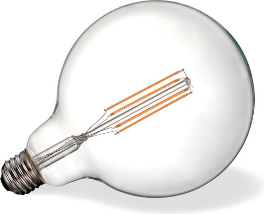 VK Lighting LED крушка 6.5W 178mm за фасунга E27 и форма G125 Топло бяло 806лм