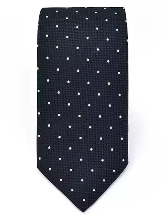 Monte Napoleone Men's Tie Silk Monochrome in Blue Color