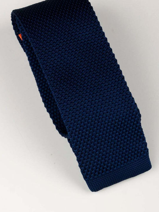 Stefano Mario Men's Tie Knitted Monochrome in Blue Color