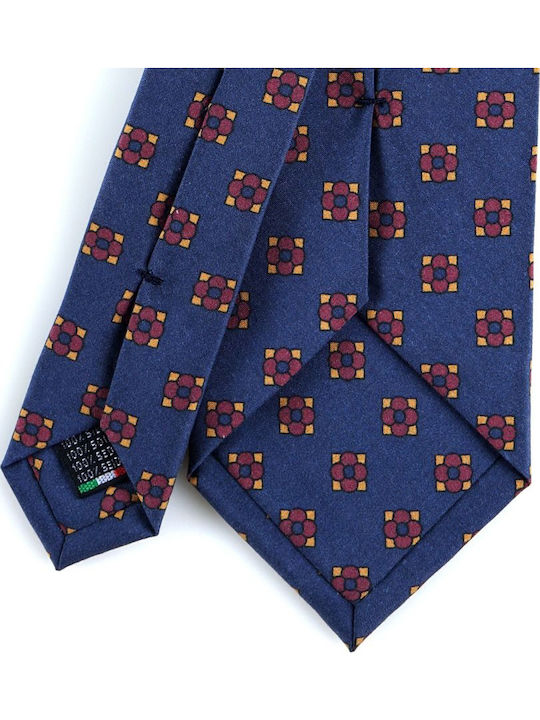 DM Ties Herren Krawatte Seide Gedruckt in Orange Farbe