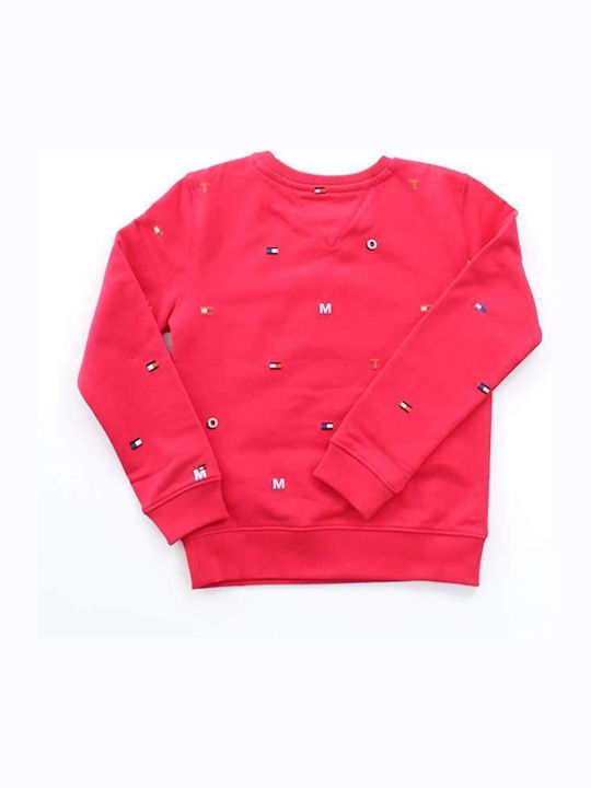 Tommy Hilfiger Kids Fleece Sweatshirt Pink Critter