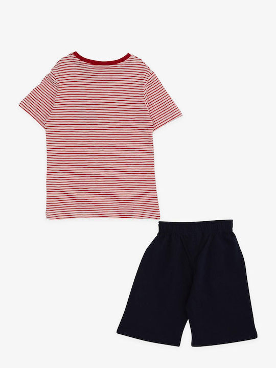 Trendy Shop Kinder Set mit Shorts Sommer 2Stück Weiß