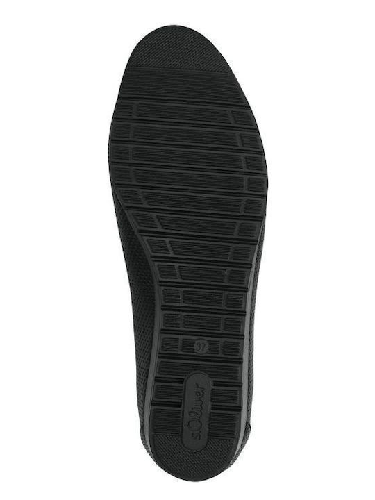 Synthetic Leather Ballerinas Black