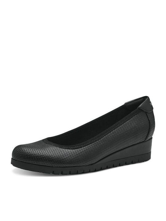 Synthetic Leather Ballerinas Black