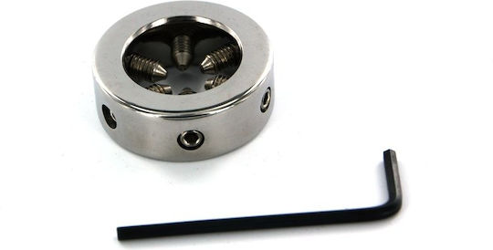 Kiotos BDSM Accessory Testicle Stranguler Ring σε Ασημί Χρώμα