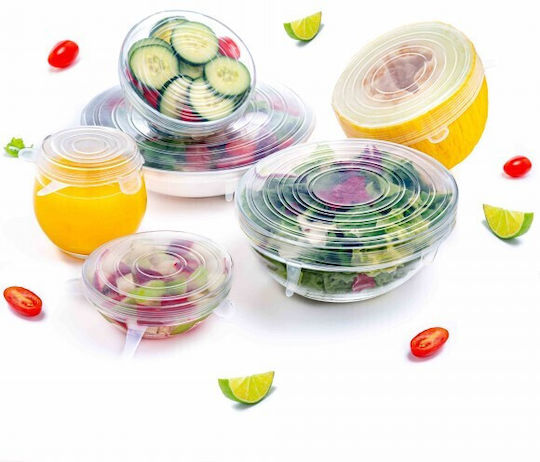 Ruhhy Container Cover made of Silicone in Blue Color 00012273 6pcs