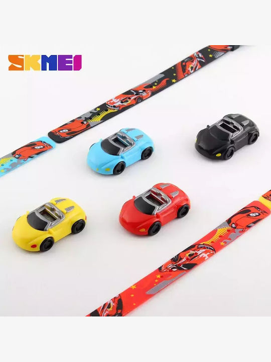 Skmei Детски Часовник Racing Cars с Каучукова/Пластмасова Каишка Dark Blue