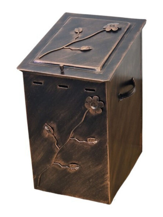 Ξ-7 Metallisch Box Holzlagerung 54x39x31cm Bronze