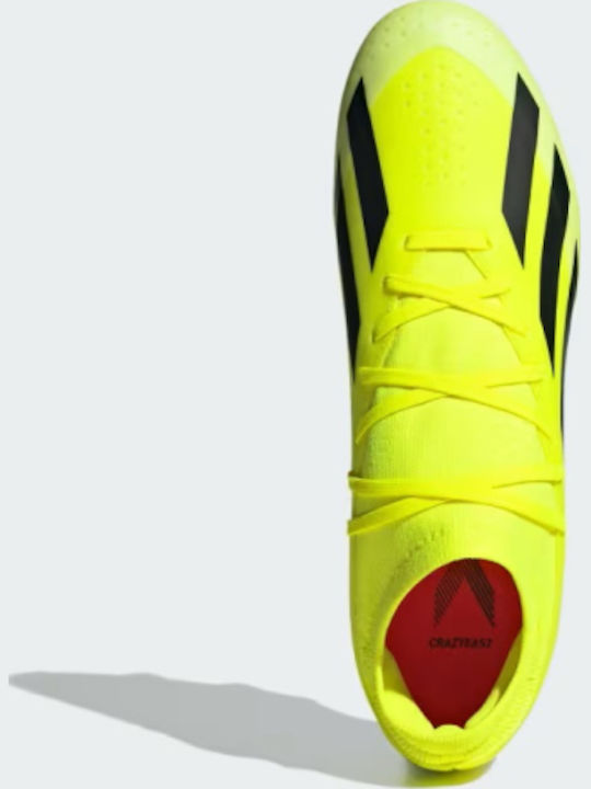 adidas X Crazyfast League Football Shoes with Cleats Team Solar Yellow 2 / Core Black / Cloud White