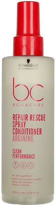 Schwarzkopf Bc Bonacure Repair Rescue Arginine Spray Leave In Conditioner Reconstruction/Nourishment for All Hair Types 200ml