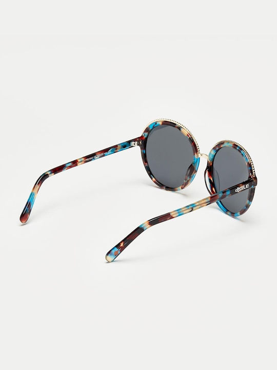 Cosselie Terrace Women's Sunglasses with Brown Tartaruga Frame and Gray Lenses