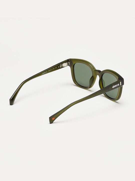 Cosselie Bilbao Unisex Sunglasses With Green Horn-Rimmed Frame And Green Lens 1802202313