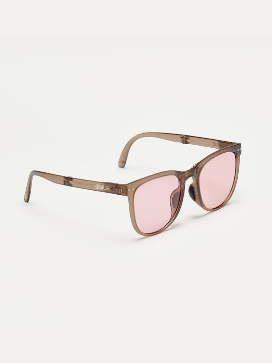 Cosselie Sunglasses with Pink Plastic Frame and Pink Lens 1802203051