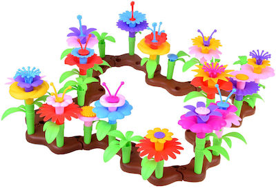 Plastic Construction Toy Garden Flowers for 3+ years