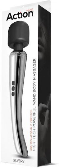 Action Vibrator Massage with Remote Control 29.5cm Silver