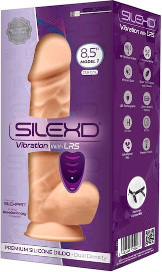 SilexD Realistic Vibrator cu Telecomandă 21.8cm Flesh