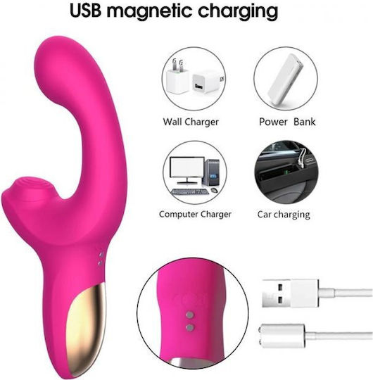 Action Function Vibe Vibrator Degetul 18.7cm Fuchsia