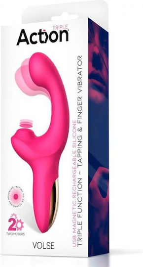 Action Function Vibe Vibrator Degetul 18.7cm Fuchsia