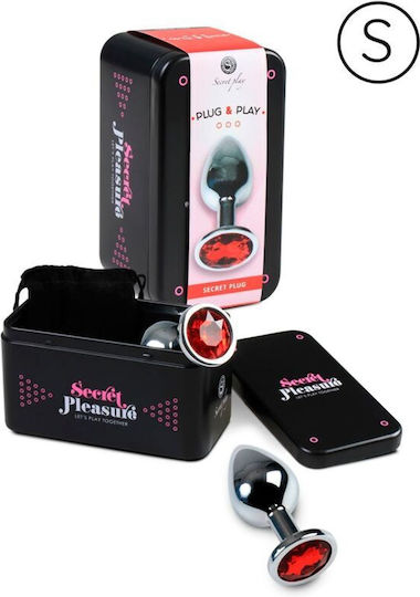 Secretplay Plug & Play Anal Plug Small Red 7.5cm