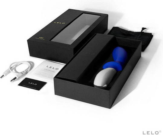 Lelo Loki Vibrator Anal cu Funcție Wireless Federal Blue 19.6cm