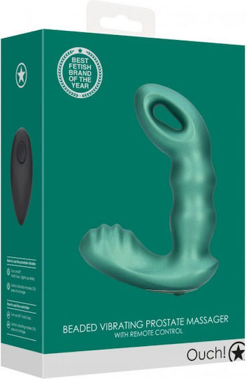 Shots Ouch! Beaded Analvibrator mit kabelloser Funktion Grün