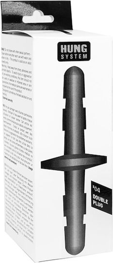 Hung System Double Insert Double Plug Πρωκτική Σφήνα Black 18cm