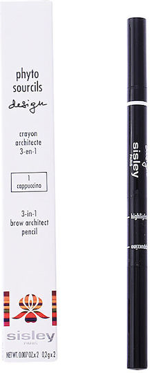 Sisley Paris Phyto Sourcil Design 3 in 1 Architect Eyebrow Pencil Highlighter 01 Cappuccino 0.2g
